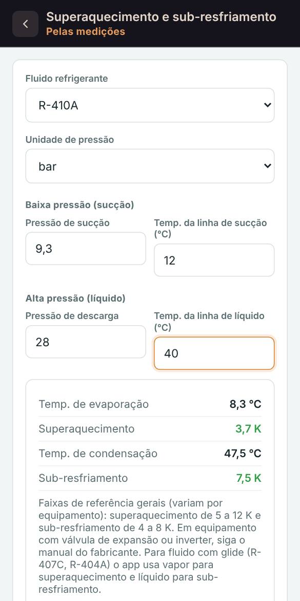 Tela de ferramentas